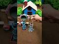 Mini Tractor Cement Pillar Making 🚜 DIY Construction Shorts