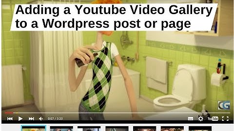 Adding a responsive Youtube Video Gallery to your Wordpress post or page