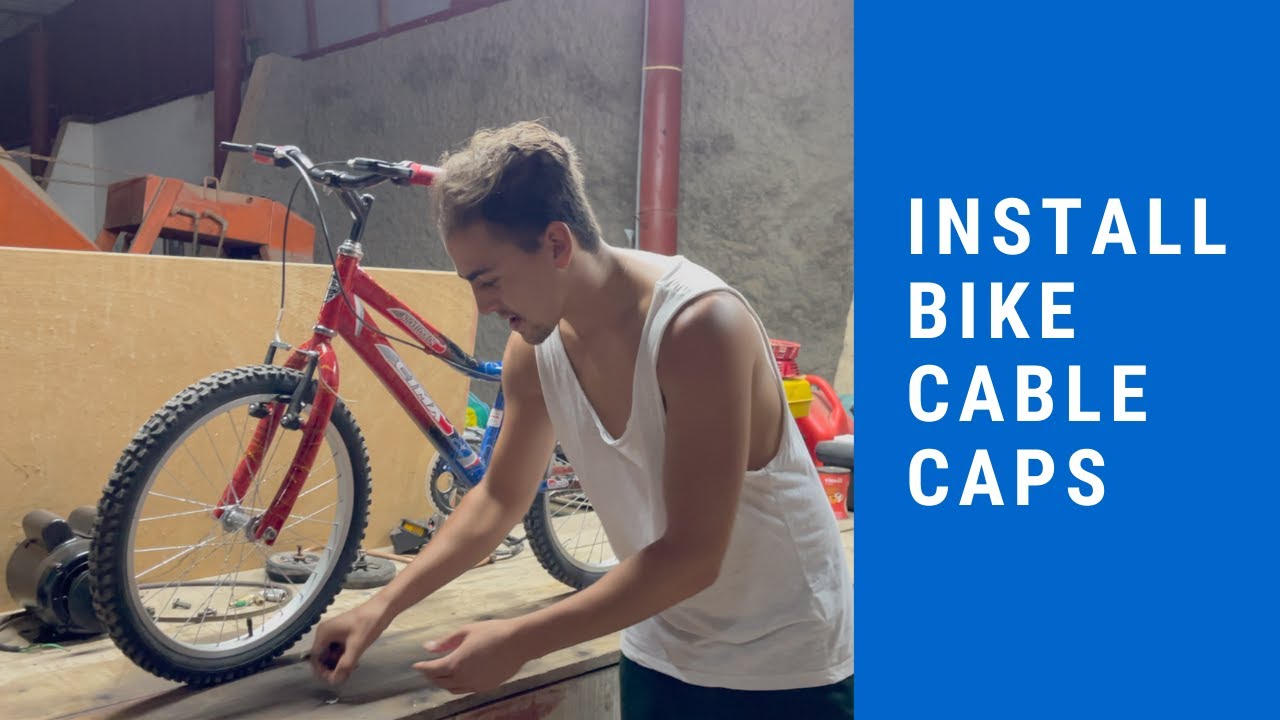 How to cut and install bike cable caps YouTube