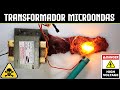 Transformador de microondas - Voltaje Corriente y Potencia - ¿Por qué es Peligroso?