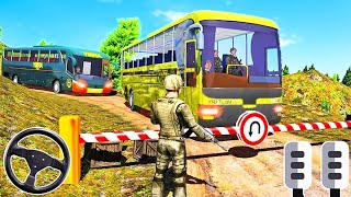 Army Soldier Bus Driving Simulator - Offroad US Transport Duty Driver - Android GamePlay screenshot 5