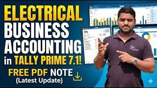 Electrical Shop Accounting in Tally Prime with GST | 10 Practical Transactions (2026)