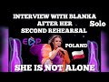 Capture de la vidéo 🇵🇱 Blanka Solo Poland #Eurovision2023 Interview Second Rehearsal #Eurovision  #Poland