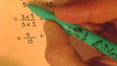 Adding Subtracting Fractions