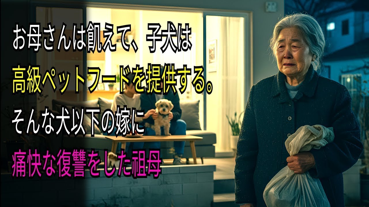 人生のお便り 「母親には飢えさせて、犬には高級ペットフードを与える。そんな犬以下の嫁に痛快な復讐を果たしたおばあさん。」
