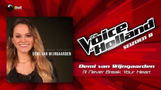 Vignette de la vidéo "Demi van Wijngaarden - I'll Never Break Your Heart (The voice of Holland 2017/2018 Finale audio)"