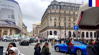 ☀【HDR 4K】Paris Walk  Elegant 9th Arrondissement: La Fayette to Opéra (Feb 2024)