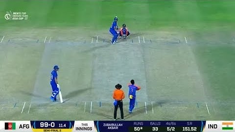 India A vs Afghanistan A | Semi-Final 2 | T20 Emerging Asia Cup Highlights