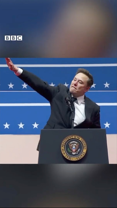 Musk raises controversy with gesture resembing Nazi salute - BBC Africa