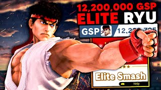 This is what a 12,000,000 GSP Ryu looks like in Elite Smash