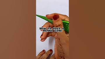 How to hold a henna cone properly#beginners#mehndi#mehndiforbeginners#short#viral
