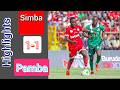 PAMBA JIJI 1 1 SIMBA HIGHLIGHTS SOCCER All Goal In Nbc LIGI Kiu