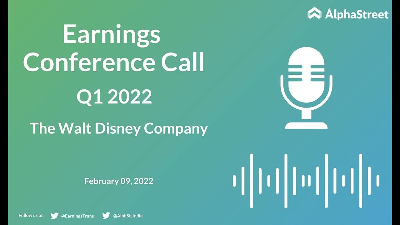 DIS Stock The Walt Disney Company Q1 2022 Earnings Call YouTube