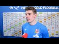 MS 2020: Marek Beneš po čtvrtfinále s Lotyšskem (9:1, 8. 12. 2021)