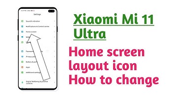 Xiaomi Mi 11 Ultra , Home screen layout icon How to change