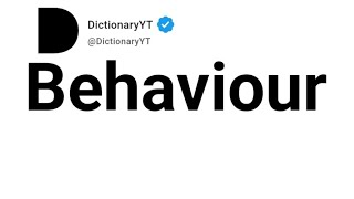 Behaviour Synonyms | Thesaurus | Similar Words 