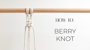 Berry Knot (Macadamia or Button Knot) | DIY macrame tutorial