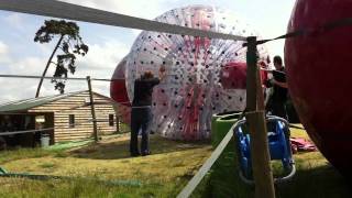 Ed and Mark Costin go Zorbing
