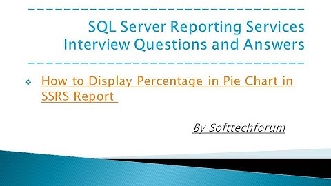 How to Display Percentage in Pie Chart in SSRS Report