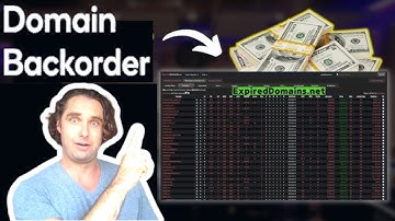 The Domain Backordering | Domain Backordering EXPERT Shares Top Secrets!