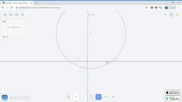 2.6 Euclidea - Drop a Perpendicular - Soluce 2L 3E