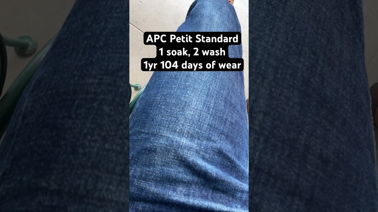 A.P.C. Petit Standard Raw Selvedge Denim Fade Progress Update 