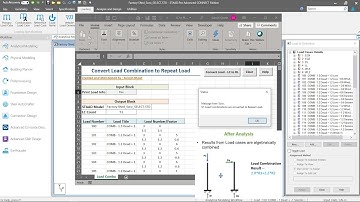 Convert Load Combination to Repeat Load using User Tool - Theory and Application