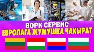 ЕВРОПАГА ЖУМУШКА ЖӨНӨТҮП ЖАТЫШАТ ~ Айлык акы ЖАКШЫ ЭКЕН