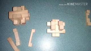Como resolver puzzle de madera 12 piezas -