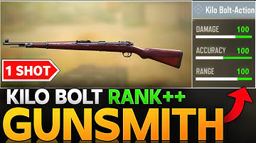 ONE SHOT KILO BOLT ACTION GUNSMITH CALL OF DUTY MOBILE| KILO BOLT ACTION BEST RANK BUILD COD MOBILE|