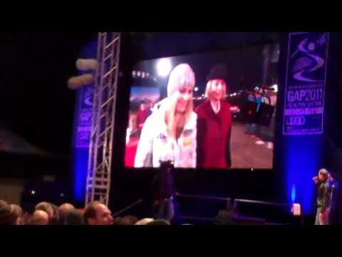 GAP WM 2011 Award Ceremony Lindsey Vonn Silver Medal
