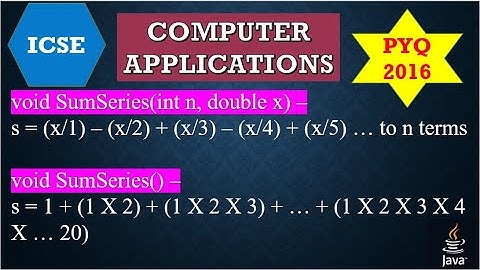 ICSE-2016-Function Overloading||Functions and Constructors