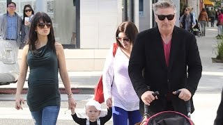 Alec Baldwin Shops With Pregnant Wife And Baby After The Oscars