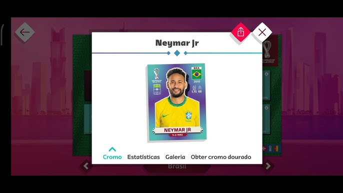 cromo extra sticker legend panini neymar jr bra - Buy Collectible