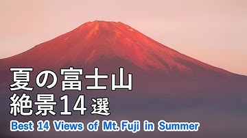 夏の富士山 絶景スポット14選！ 山中湖・日本平・三保の松原・忍野八海など / Best 14 superb views of Mt. Fuji in summer 4K