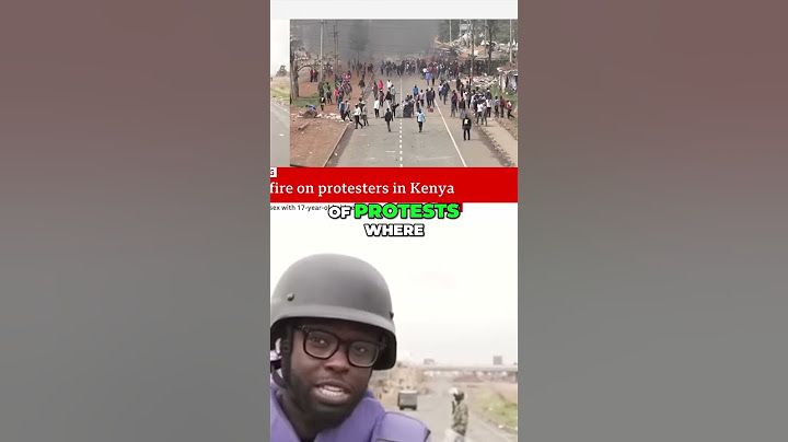 🇰🇪 Kenya Police Open Fire on Protesters in Nairobi | #shorts