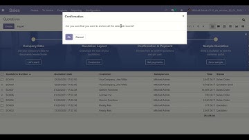 Sales Archive / Unarchive Records - v12 Odoo