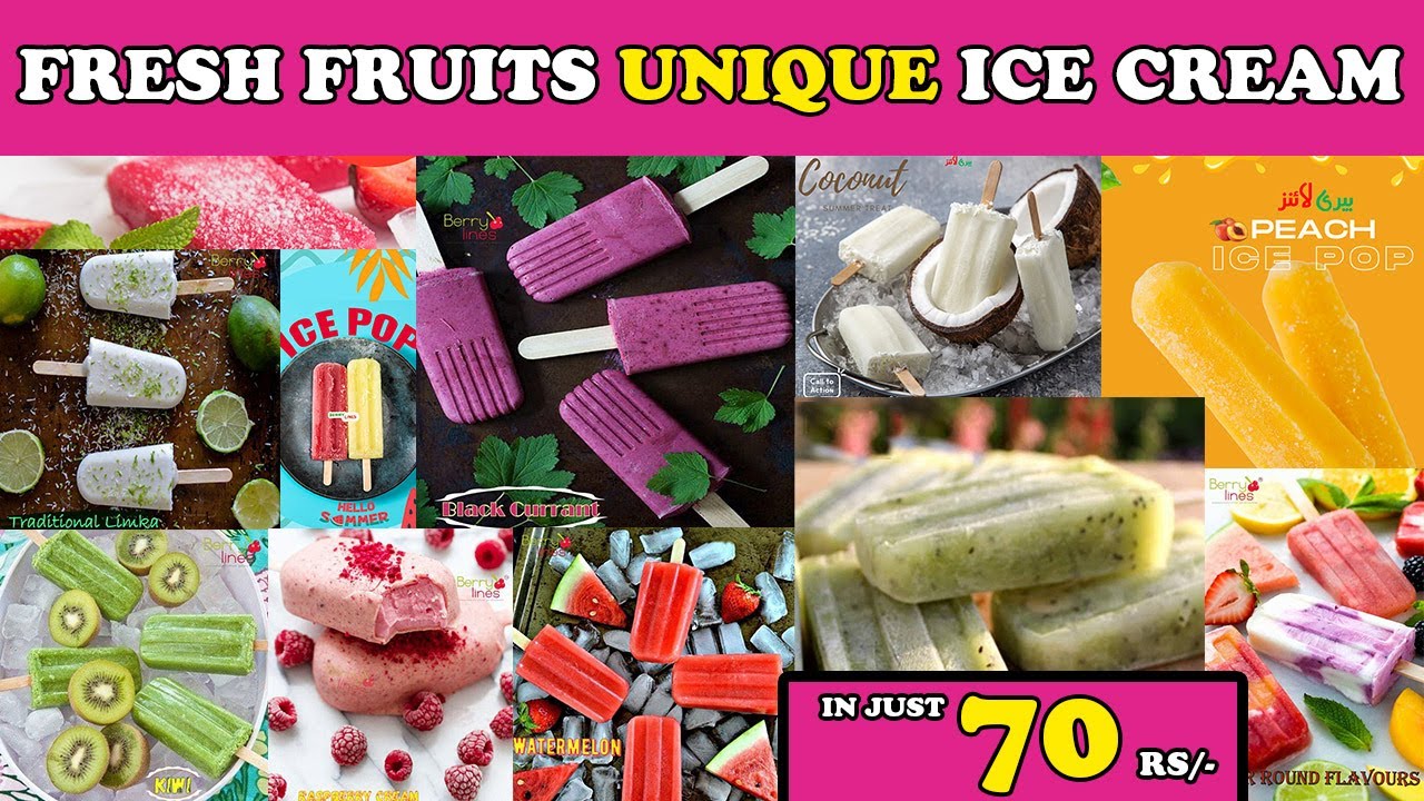 BEST ICE CREAM IN KARACHI BERRY LINES ICECREAMS REAL FRUITS ICE
