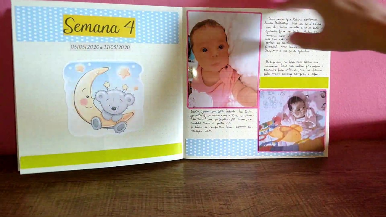 Baby Journal (diário de bebê) personalizado