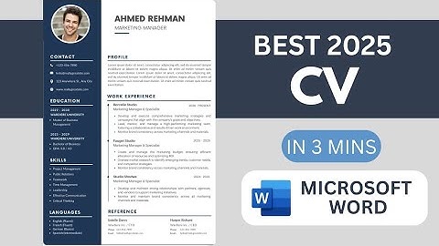 How to Make a Professional CV in Canva  | Step-by-Step Resume Tutorial