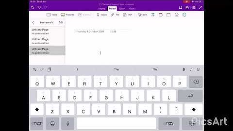 How to upload photos to the homework section in OneNote