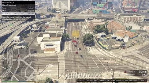 GTA V How To: Circular Start/Finish Checkpoint (GTA V Creator)
