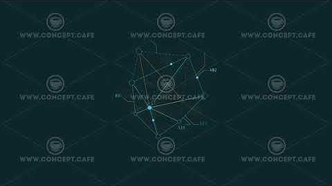 Looped animation of a polygonal shape HUD element.