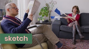 Praten met vlaggen | Sketch | Het Klokhuis