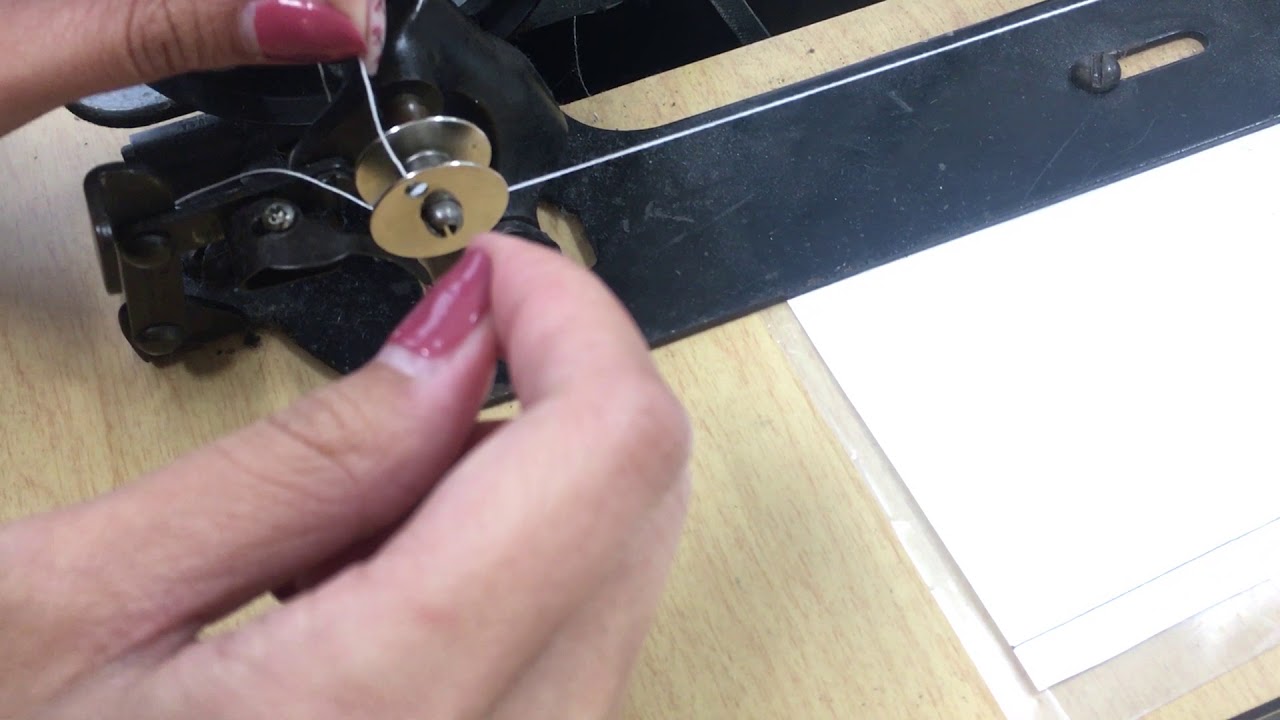 Industrial Sewing Machine Filling The Bobbin YouTube