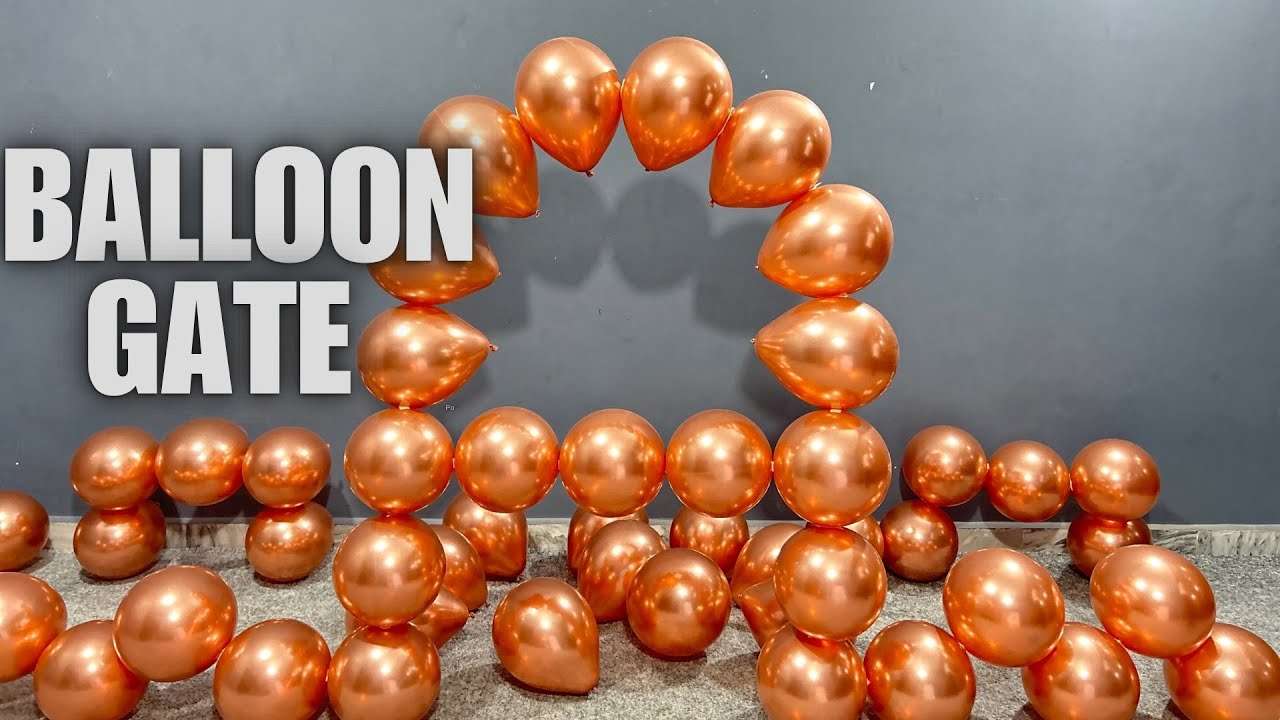 Epic Balloon Gate Challenge: Popping 70 ASH Golden Metallic Balloons! 🎈 ...