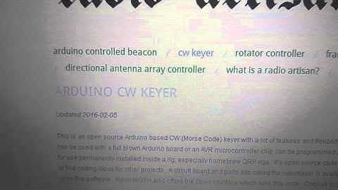 K3NG Arduino CW Keyer/Decoder Project