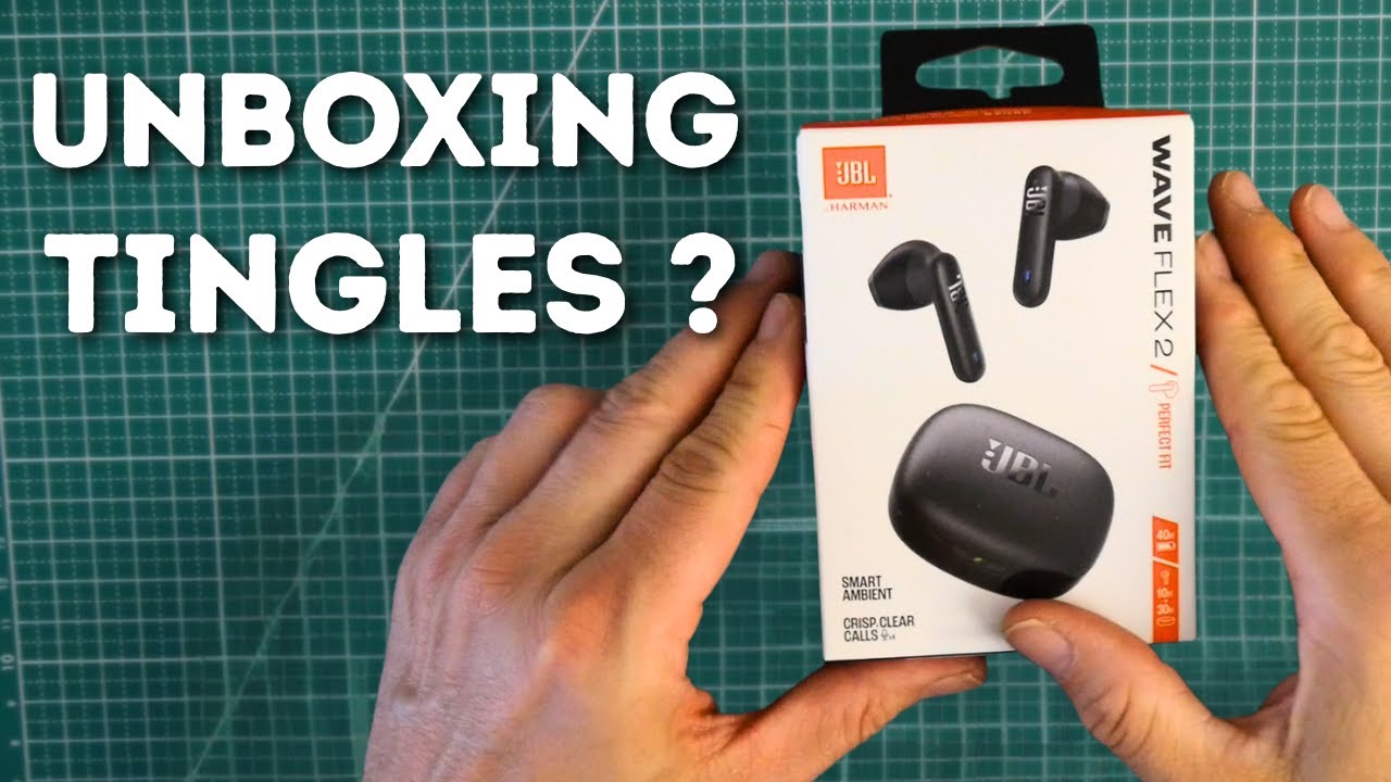 ((ASMR)) unboxing the JBL WAVE FLEX 2 earbuds