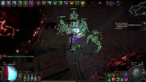 POE 3.15 Expedition League Necromancer Aura Stack SO : Sirus A8