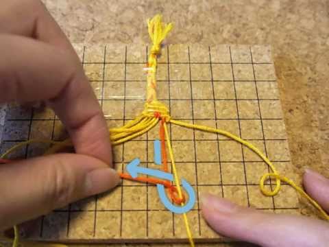 How To Macrame 文字入りミサンガ 練習 Youtube